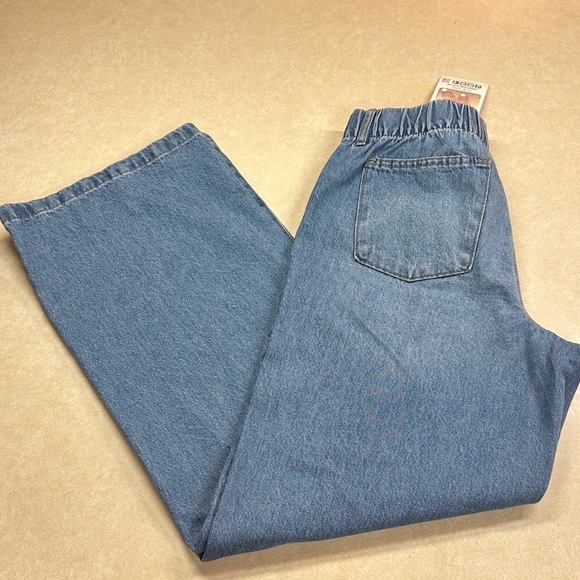 Rewash Brand Low Rise Drawstring Wide Leg Jeans L NWT - Picture 7 of 8